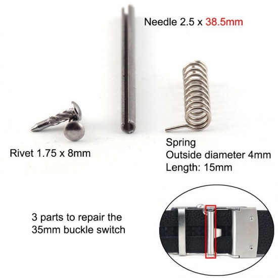 Stainless steel waist belt buckle parts