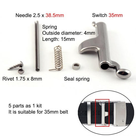 Stainless steel waist belt buckle parts