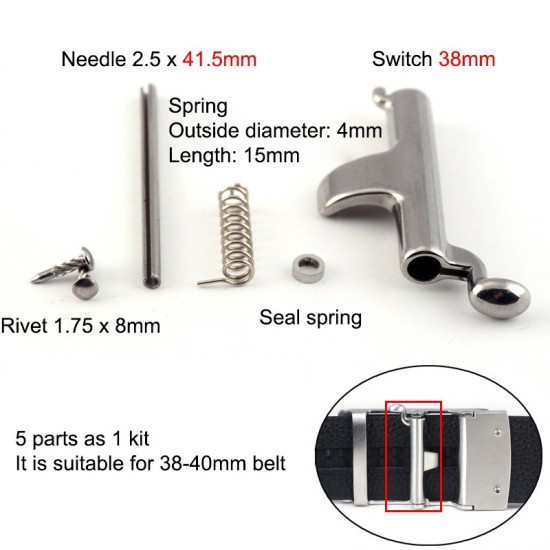 Stainless steel waist belt buckle parts