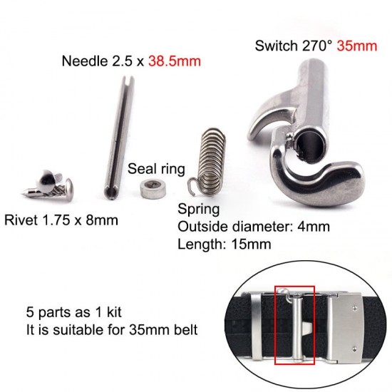 Stainless steel waist belt buckle parts