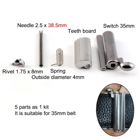 Stainless steel waist belt buckle parts