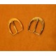 8pc/lot, Gold and silver kirsite Heel Bar Buckle, inner diameter 3cm, Y1402-30mm