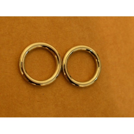 8pc/lot, Gold and silver kirsite O-ring, inner diameter 2cm, Y2576-20mm