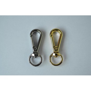 1pc/lot Gold and silver kirsite dog hook, inner diameter 13mm, 20mm, 25mm
