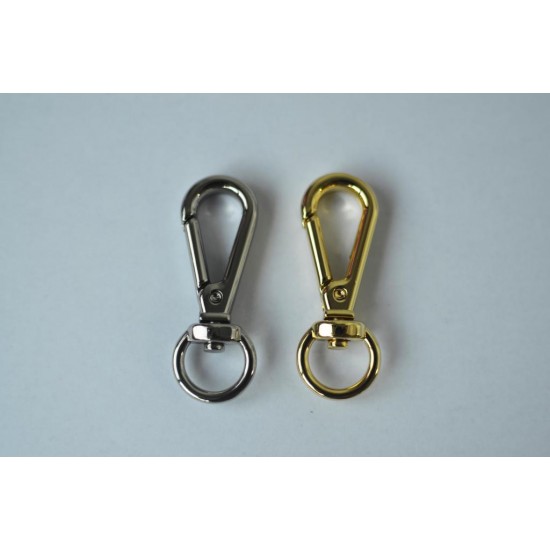 1pc/lot Gold and silver kirsite dog hook, inner diameter 13mm, 20mm, 25mm