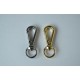 1pc/lot Gold and silver kirsite dog hook, inner diameter 13mm, 20mm, 25mm