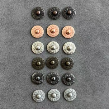 Japan YKK Burr-E 9.5mm retro decoration button, 100pc/lot