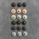 Japan YKK Burr-E 9.5mm retro decoration button, 100pc/lot Japan YKK Burr-E 9.5mm retro decoration button, 100pc/lot