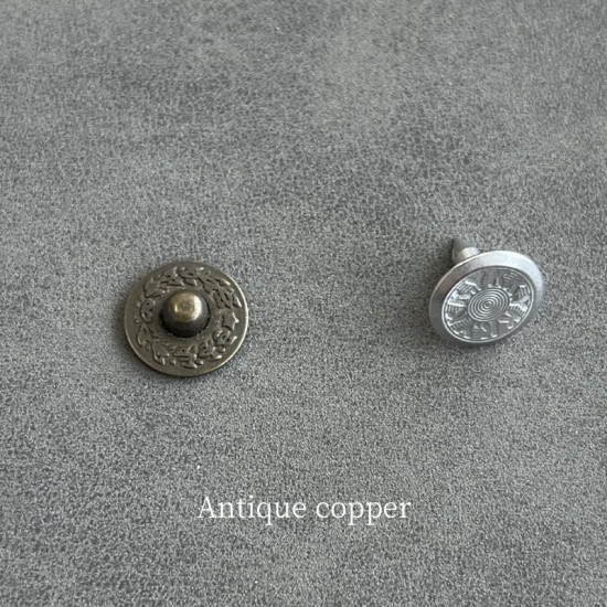 Japan YKK Burr-E 9.5mm retro decoration button, 100pc/lot Japan YKK Burr-E 9.5mm retro decoration button, 100pc/lot