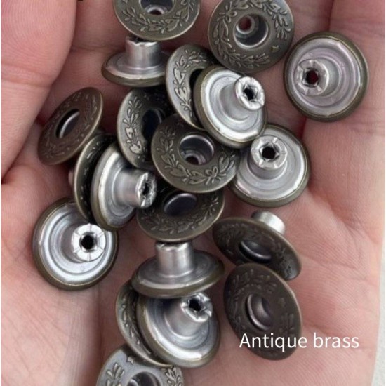 Japan YKK JM82 17mm retro work ware button, 100pc/lot Japan YKK JM82 17mm retro work ware button, 100pc/lot
