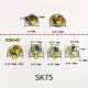 Japan YKK O-spring snap SK35 SK75, 100pc/lot