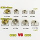 Japan YKK O-spring snap SK35 SK75, 100pc/lot
