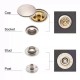 Japan YKK O-spring snap SK35 SK75, 100pc/lot