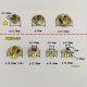Japan YKK S-spring snap SW35, 100pc/lot