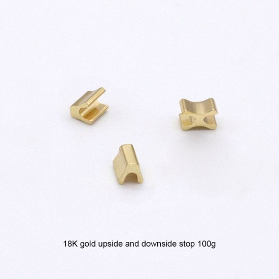 Zipper upside and downside stops, 100g/lot