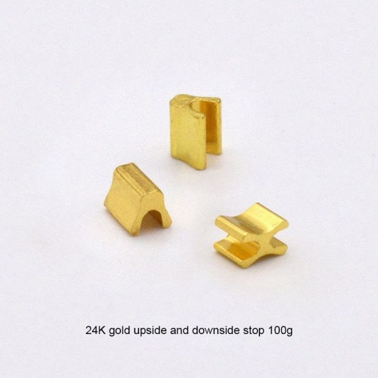 Zipper upside and downside stops, 100g/lot