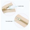 Zipper upside and downside stops, 100g/lot