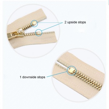 Zipper upside and downside stops, 100g/lot
