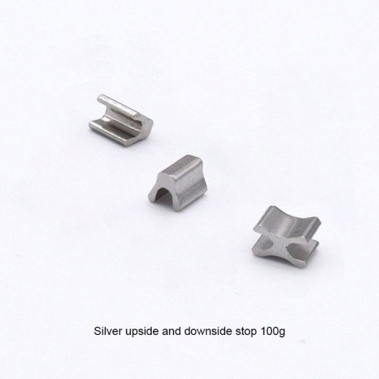 Zipper upside and downside stops, 100g/lot