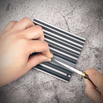 Alloy edge beveler polisher