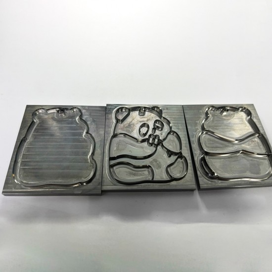 CNC carved Panda leather die