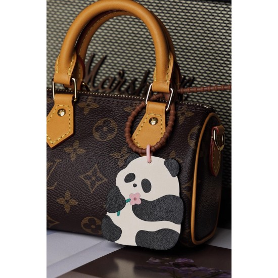 CNC carved Panda leather die
