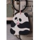 CNC carved Panda leather die