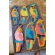CNC carved parrot leather die
