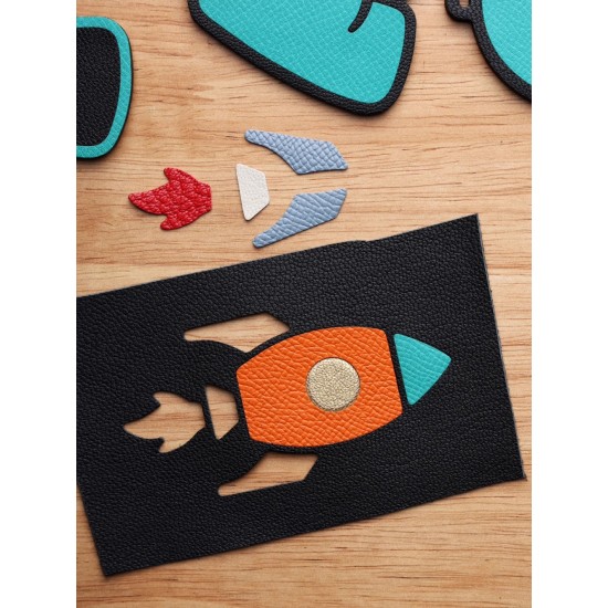 CNC carved Rocket leather die