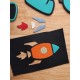 CNC carved Rocket leather die