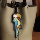 CNC carved surprised parrot leather die