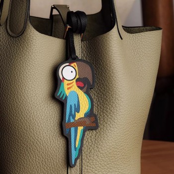 CNC carved surprised parrot leather die