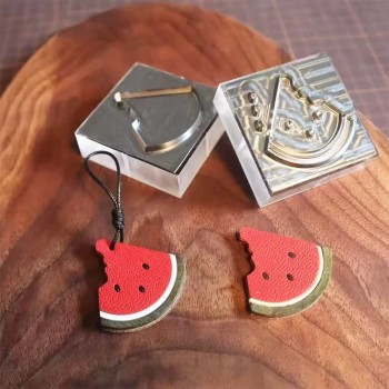 CNC carved watermelon leather die