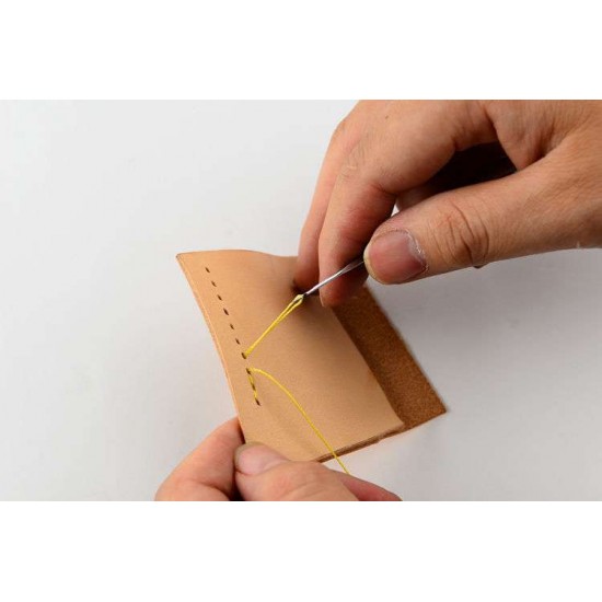 leather crochet hook, leather hook needle, bag repair, return stitches by hand
