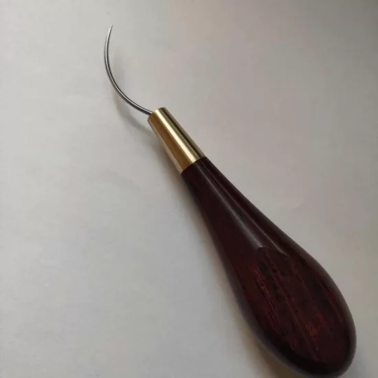 Handmade leather awl, curved awl, awl