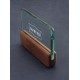Wood handle glass board