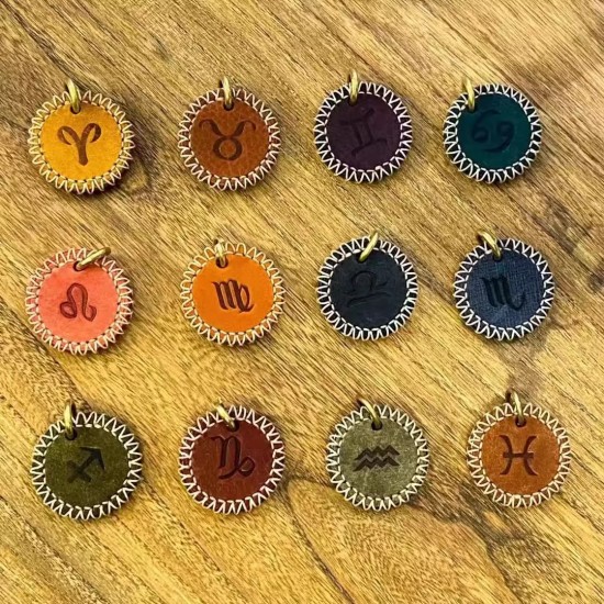 12 constellations leather stamp with leather die 12 constellations leather stamp with leather die