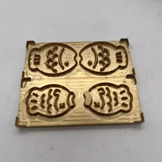 Fish leather stamp with leather die