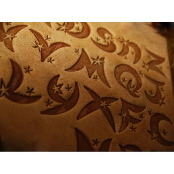 Moon star hot stamp Leather stamp Logo stamp leathercraft tools leather craft tools leather working tools leather tools leather mold