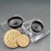 Oreo biscuit leather stamp with leather die