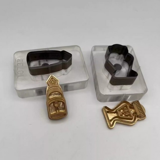 Pen ink bottle leather stamp with leather die