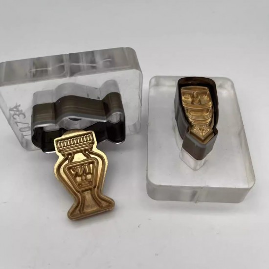Pen ink bottle leather stamp with leather die