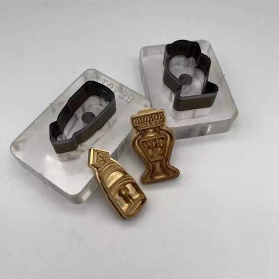 Pen ink bottle leather stamp with leather die