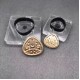Rice ball leather stamp with leather die