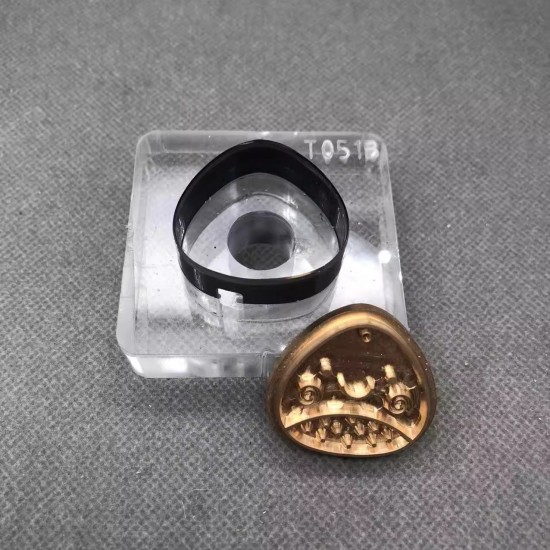 Rice ball leather stamp with leather die