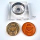 Tiger leather stamp with leather die