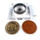Tiger leather stamp with leather die