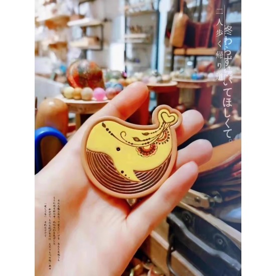 Whale leather stamp with leather die