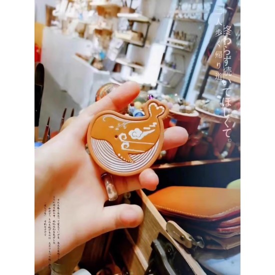 Whale leather stamp with leather die