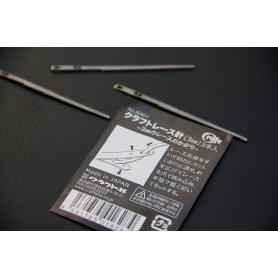 3 pieces Prong Lacing Needle 3mm 3 pieces Prong Lacing Needle 3mm